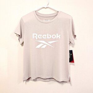 Reebok Crew Neck Tee-Shirt, Soft Athleisure Shirt Size Small